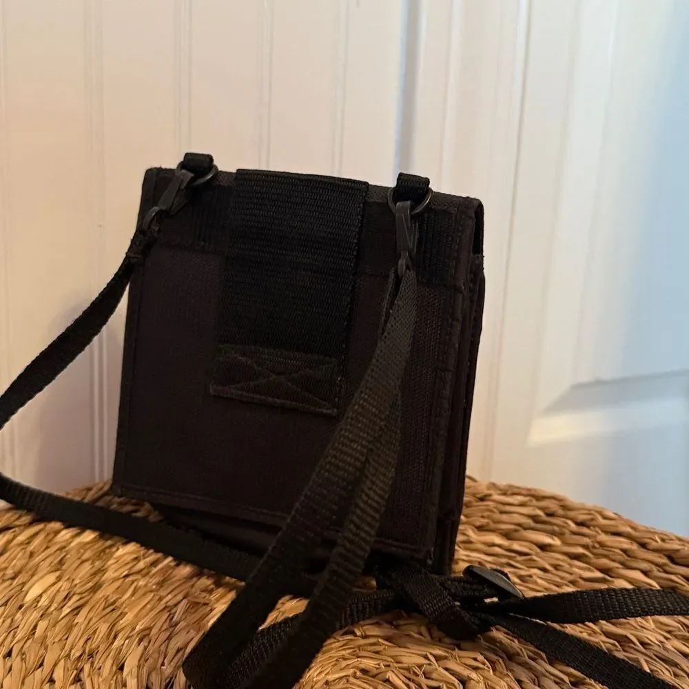 Mundi Anti-Theft Black Crossbody Wallet Bag - Good Condition